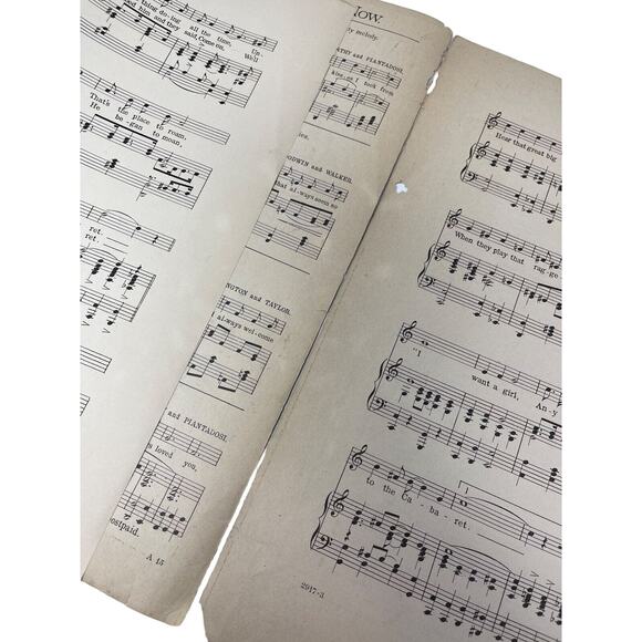 1912 Take Me To The Cabaret Large Sheet Music Will Dillon - Picture 5 of 6